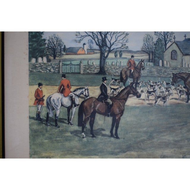 The Meet 1951 Color Print by Edward S. Voss, m.f.h. For Sale In New York - Image 6 of 7