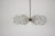 Mid-Century Chrome Steel & Glass Chandelier, 1970s For Sale - Image 3 of 11