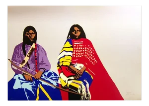 1981 "Cheyennes" Pop Art Style Serigraph by Ward Churchill