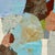 Abstract Contemporary Abstract "Blue Stream" Layered Paper Collage, Framed For Sale - Image 3 of 6