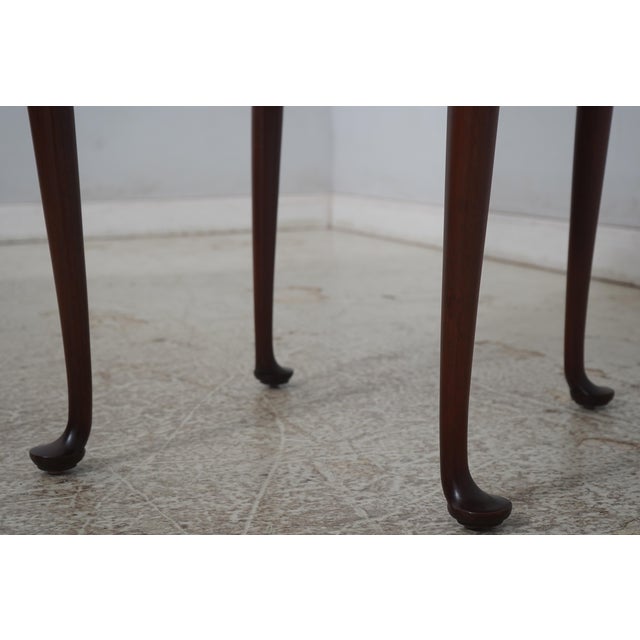 Baker Colonial Williamsburg Mahogany Handkerchief Table For Sale - Image 12 of 14