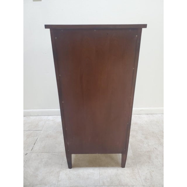 Wood 1990s Ethan Allen Wine Cabinet Display Tuscany For Sale - Image 7 of 13