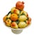 Late 20th Century Large Spanish Faience Mixed Fruit Topiary Centerpiece on Pedestal For Sale - Image 5 of 8