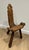 Pair of low three-legged brutalist chairs. French work. Circa 1950 For Sale - Image 4 of 9