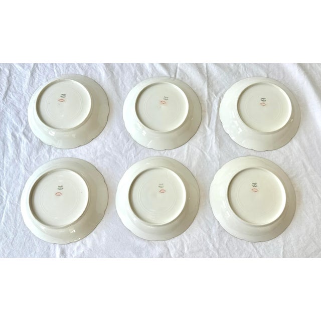 French Limoges Antique Porcelain Bowls - Set of 6 - 7.25" For Sale - Image 9 of 13