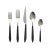 Metal VIETRI Ares Argento & Black Five-Piece Place Setting For Sale - Image 7 of 7