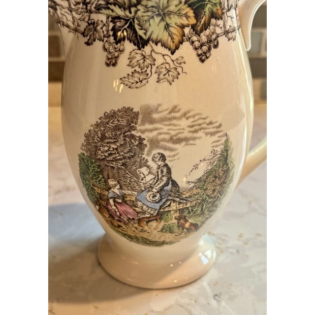 1990s Vintage Mid-Century Modern Copeland Spode Byron Pitcher For Sale - Image 5 of 6