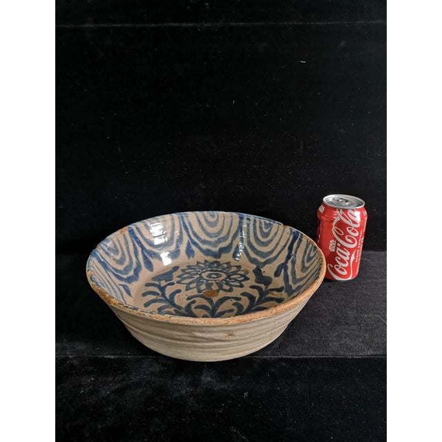 Spanish Folk Art Ceramic Fajalauza Bowl, 1850s For Sale - Image 12 of 13