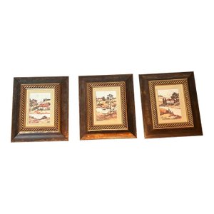 Set of 3 Pastoral Watercolors