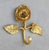 1950s Mid-Century Modern French Rose Flower Hooks in Gilded Brass, 1950s For Sale - Image 5 of 5