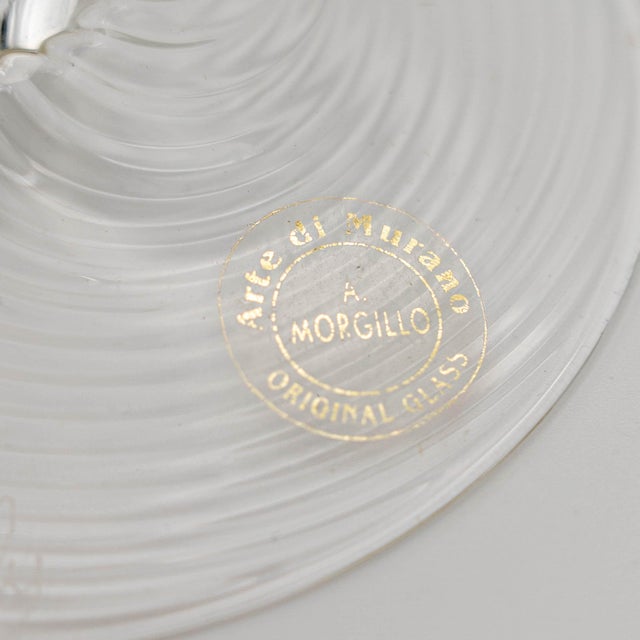 Murano Art Glass Hand Blown Wine Goblet For Sale In New York - Image 6 of 6