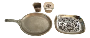 1960s Vintage Wilton Armetale Reggae Collection Marked - 4 Piece