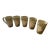 1980s Glazed Ceramic 'Waterloo' Mugs - Set of 5 For Sale