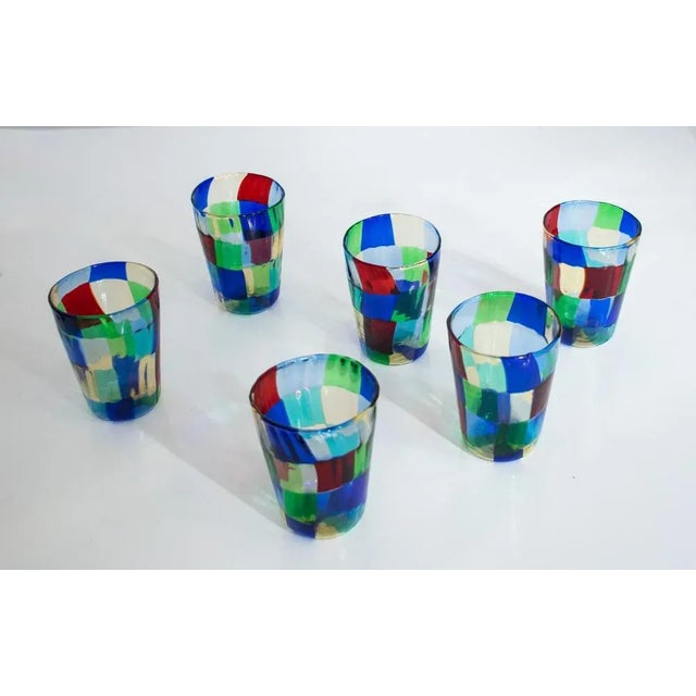 Vintage Italian Drinking Set by Mariana Iskra, 2004, Set of 6 For Sale - Image 5 of 16