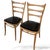 Wood Dining Chairs in Bentwood with Black Vinyl Seats, Set of 2 For Sale - Image 7 of 9