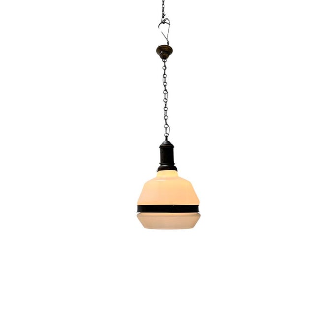 Arts & Crafts Pendant Lamp in the style of Peter Behrens, 1900s For Sale - Image 3 of 12