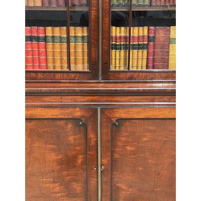 Antique George III Tall Mahogany Bookcase, 1780 For Sale - Image 9 of 16