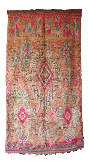 Pink Moroccan Boho Rug