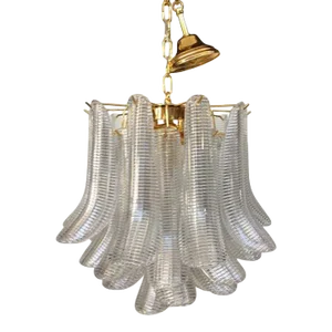 Contemporary Mazzega Style Murano Glass "Selle" Chandelier
