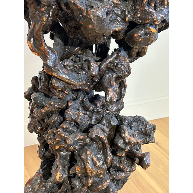 Late 19th Century Late 19th Century Antique Chinese Rootwood Pedestal For Sale - Image 5 of 5