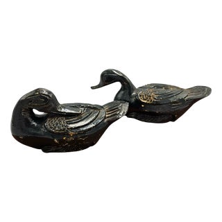 Danish Wooden Ducks, 1950s, Set of 2 For Sale