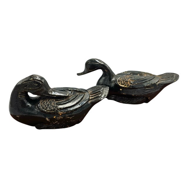 Danish Wooden Ducks, 1950s, Set of 2 For Sale