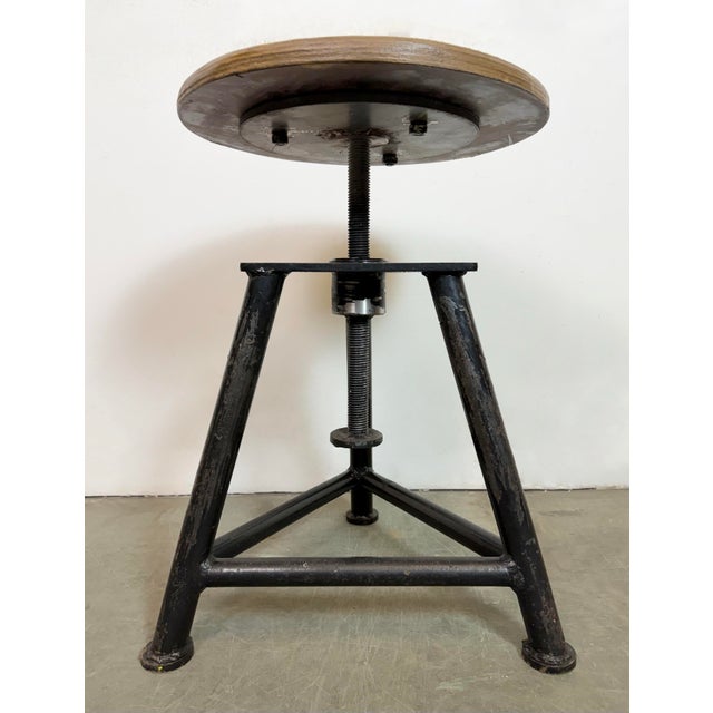 Industrial Workshop Swivel Stool, 1960s For Sale - Image 11 of 13