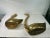 Beautiful pair of brass swan sculptures. Would look great in a Hollywood Regency or traditional style interior. They have...
