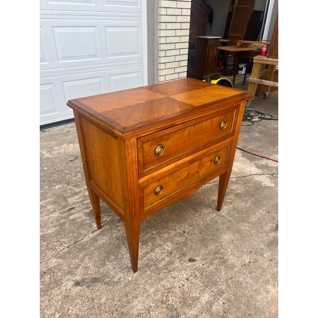Late 19th Century French 19th Century Louis XVI Solid Walnut Chest of Drawers / Commode For Sale - Image 5 of 12