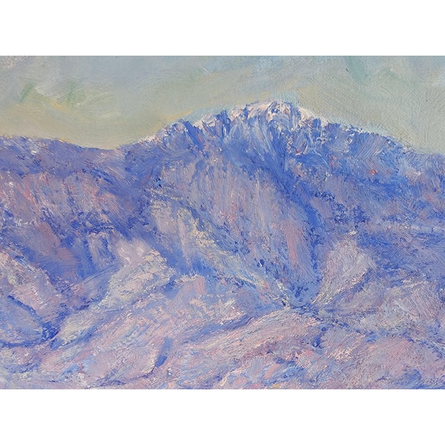 Wood Plein Air California Desert and Mountain Painting by Robert F. Williams For Sale - Image 7 of 8