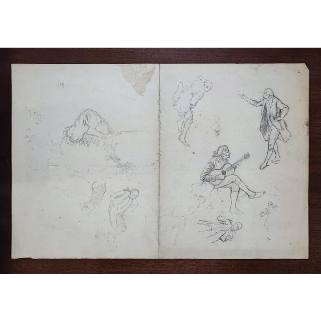 Guglielmo Innocenti, La danse, Crayon on Paper For Sale - Image 9 of 14