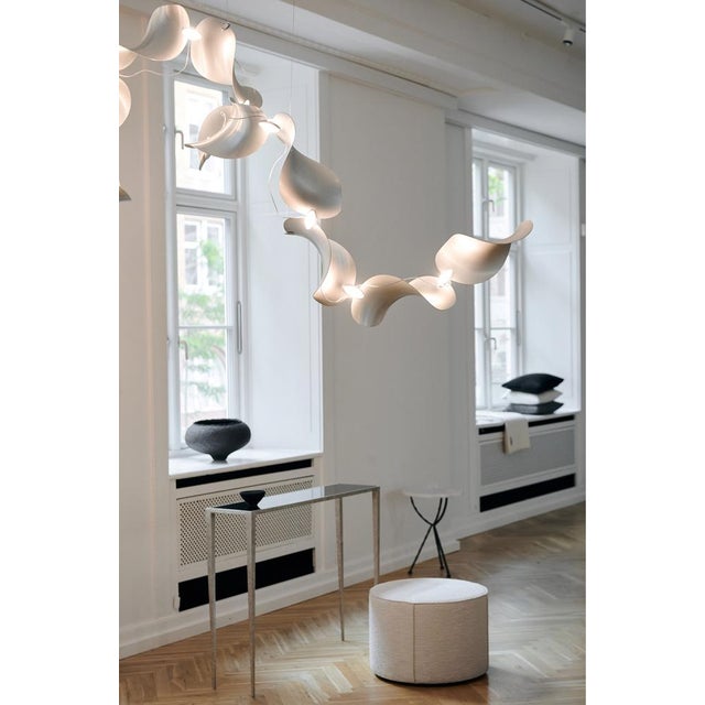 Copper Dune 16 Curve Chandelier with Shades in Copper Metallic Tone by Daniel Becker for Moss Objects For Sale - Image 8 of 10