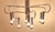 9-Light Flat Chandelier with Curved Chrome-Plated Metal Frame, 1970s For Sale - Image 3 of 8