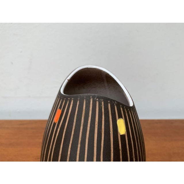 Mid-Century West German Pottery WGP Fischmaul Vase from Steuler, 1960s For Sale - Image 16 of 17