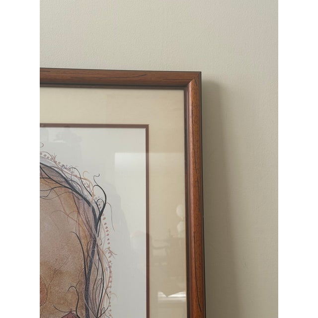 Betrothed by P. Buckley Moss Is a 1982 Rare Limited Edition Numbered Edition Lithograph For Sale - Image 4 of 8