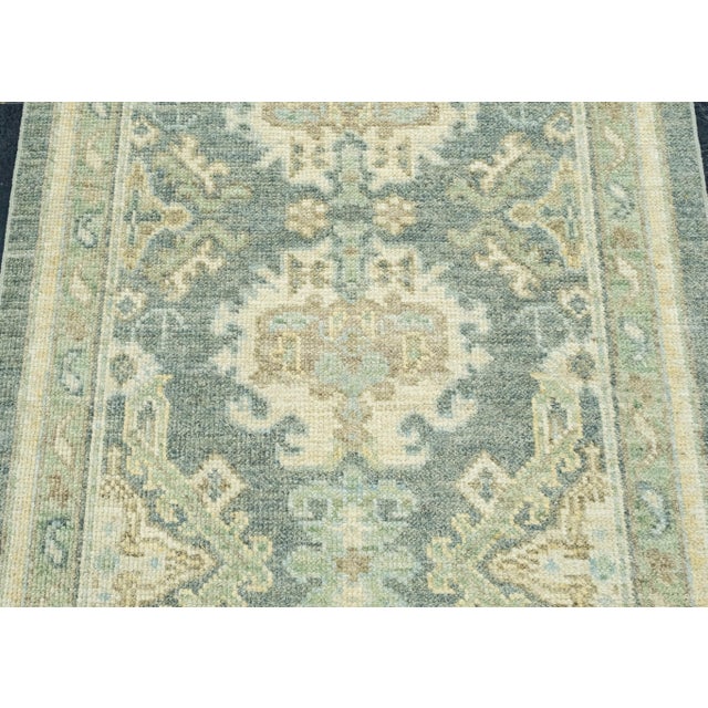 Turkish Oushak Runner Rug 2'10" x 8' #17528 For Sale - Image 4 of 8