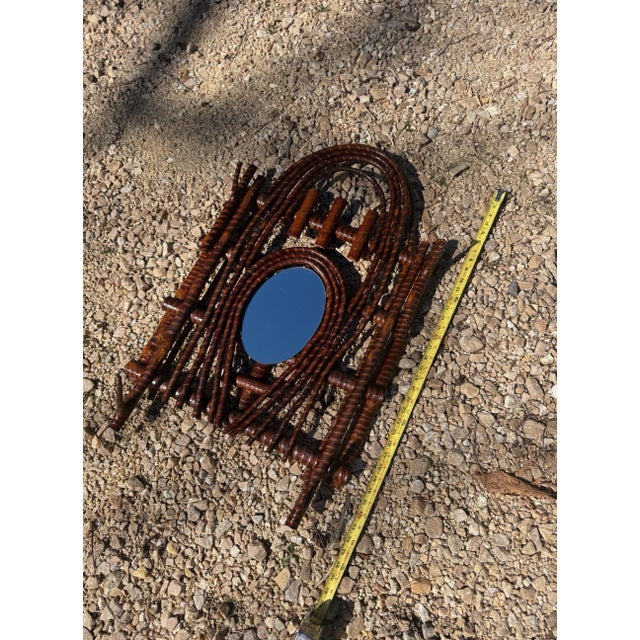 Vintage Adirondack Twig Mirror For Sale In Washington DC - Image 6 of 6