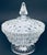 Glass Vintage Clear Glass Pedestal Candy Dish With Lid in Wexford Pattern by Anchor Hocking For Sale - Image 7 of 12