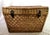 1930s French Woven Wicker Travel Trunk W/Metal Hardware For Sale - Image 4 of 15