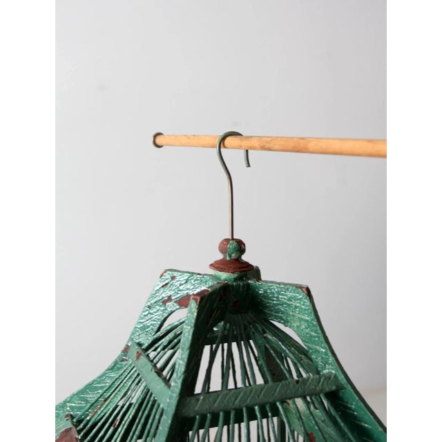 Antique Wooden Bird Cage For Sale - Image 11 of 13