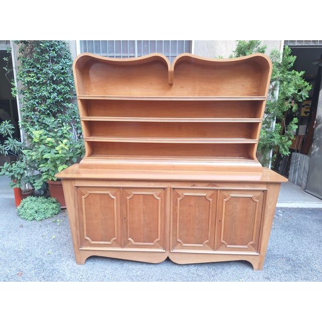 Vintage Plate Rack in Sinuous Light Wood by Mario Cereghini, 1940s For Sale - Image 9 of 18