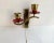 Vintage Wall Sconces in Gilt Brass with Acrylic Glass Elements, Germany, 1979, Set of 2 For Sale - Image 3 of 8