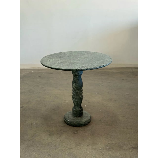 Green 1980s Green Marble Bistro Table For Sale - Image 8 of 10