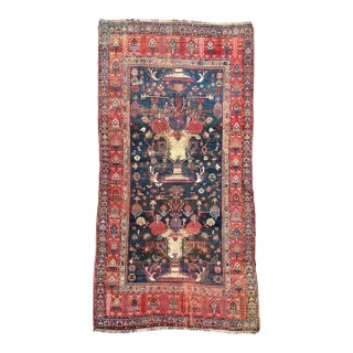 Antique Kurdish Tribal BEAUTY European Sized Kalleh Rug 7 x 12.7 For Sale