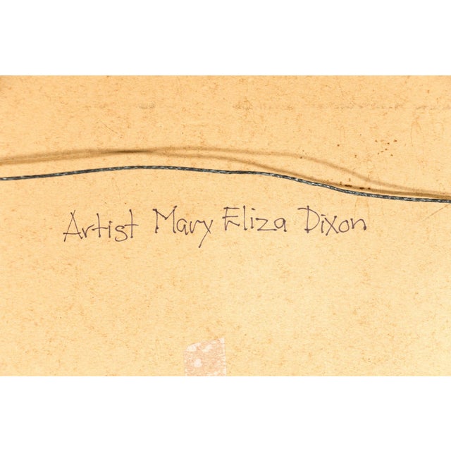 Late 19th Century Mary Eliza Dixon | Charcoal Portrait of an Eastern Man | Dated 1887 | American Academic Drawing | Documented Provenance For Sale - Image 5 of 8