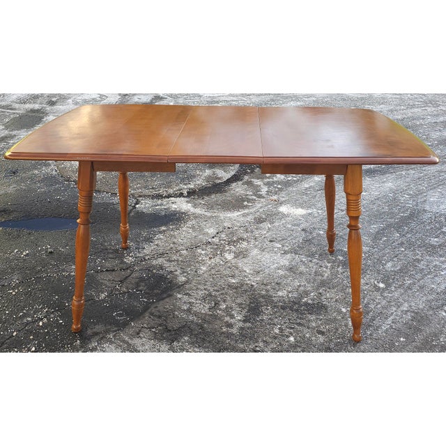 Rockport American Classical Heirloom Maple Extension Breakfast Table For Sale - Image 12 of 12