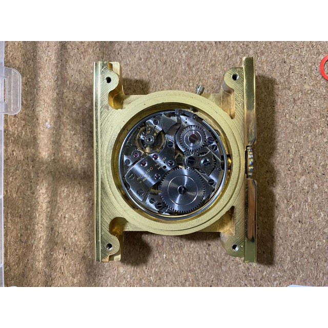 Large 895 Ermeto Pullman 8-Day Travel Watch from Movado, 1940s For Sale - Image 9 of 10