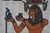 Late 20th Century Egyptian Revival Papyrus Painting Art Pharaoh King Ramses Queen Nefertari - Set of 2 For Sale - Image 6 of 14
