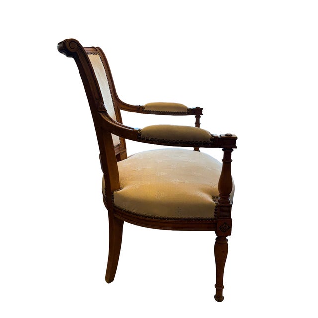 Wood Pair of Antique French Style Chairs For Sale - Image 7 of 11