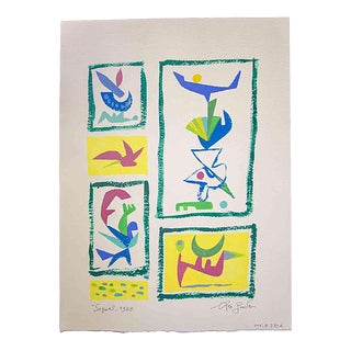 Leo Guida, Segnali, Original Drawing, 1988 For Sale